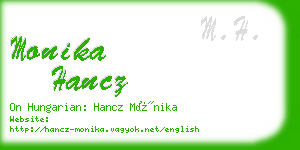 monika hancz business card